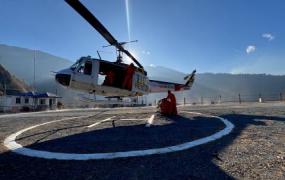 HELI BUCKET OPERATIONS CONTINUE TO QUELL BENGUET FOREST FIRES